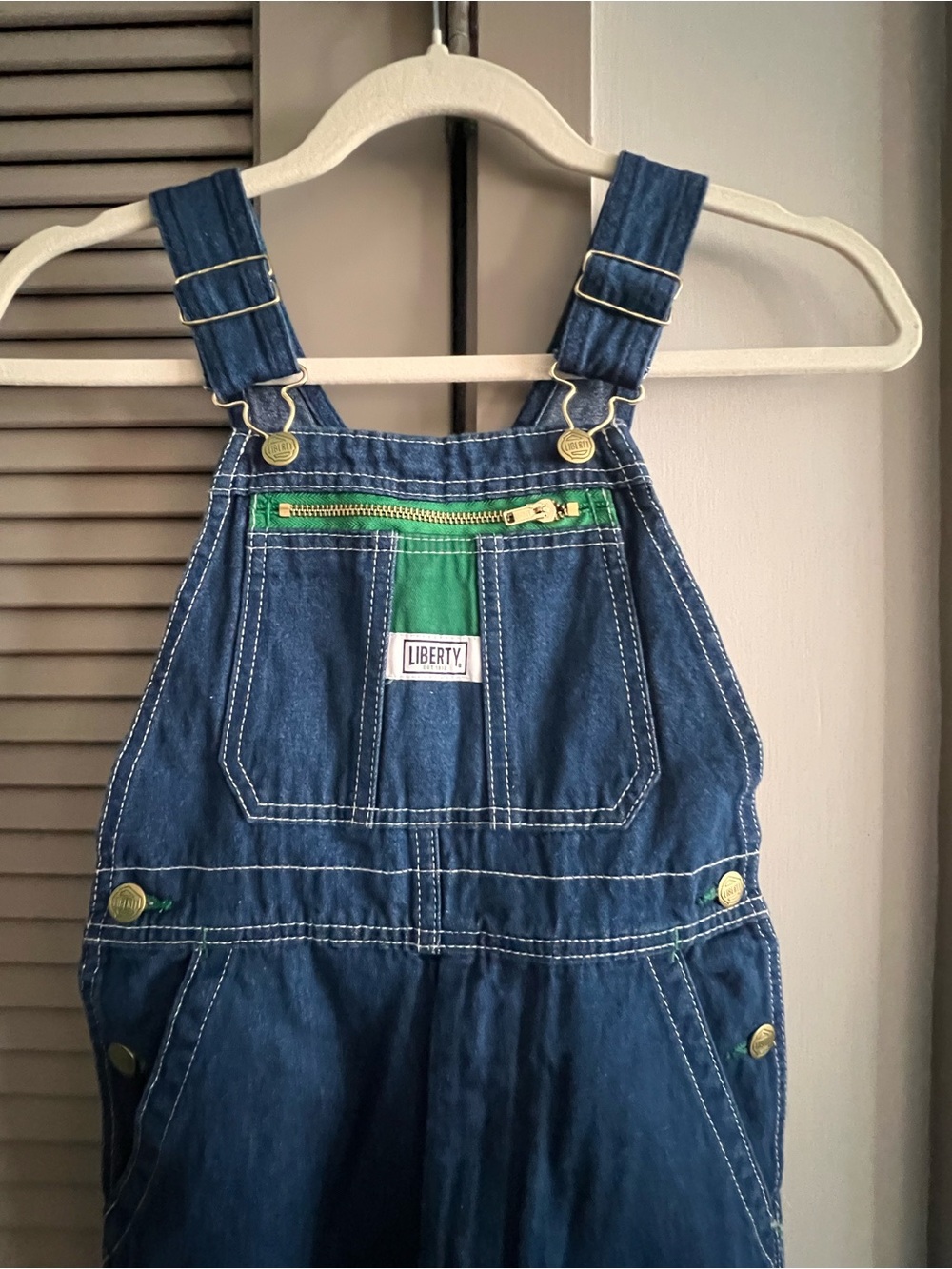 Classic Blue Denim Overalls - Youth Children’s Liberty Bib - size 10R